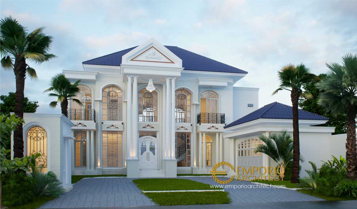 Desain Rumah Klasik Nan Megah dan Mewah