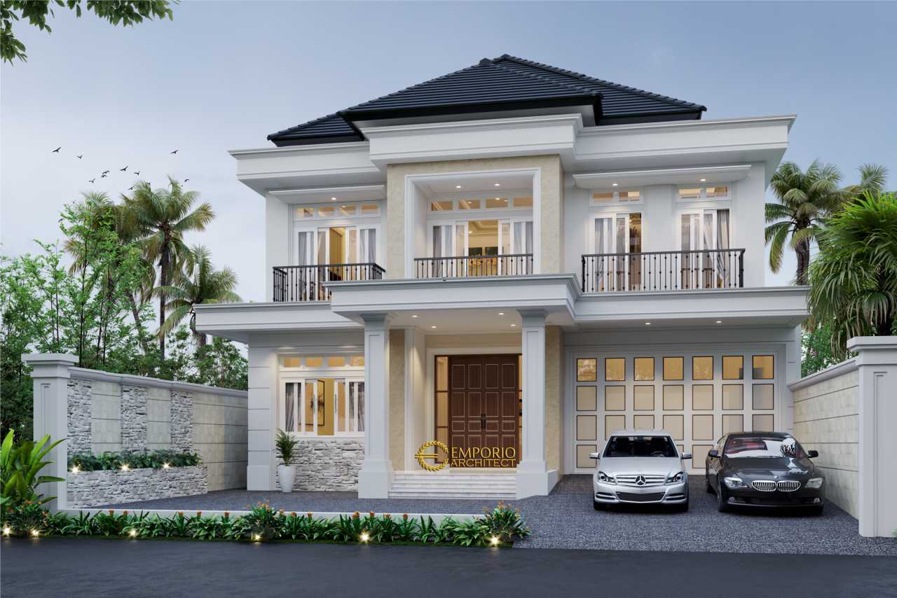 Desain Rumah Classic Classic 2 Lantai Bapak Yogi Di Bandung