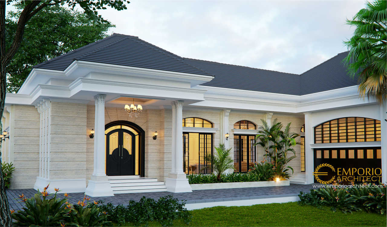 Desain Rumah Classic Classic 1 Lantai Bapak Taruna Di Jakarta