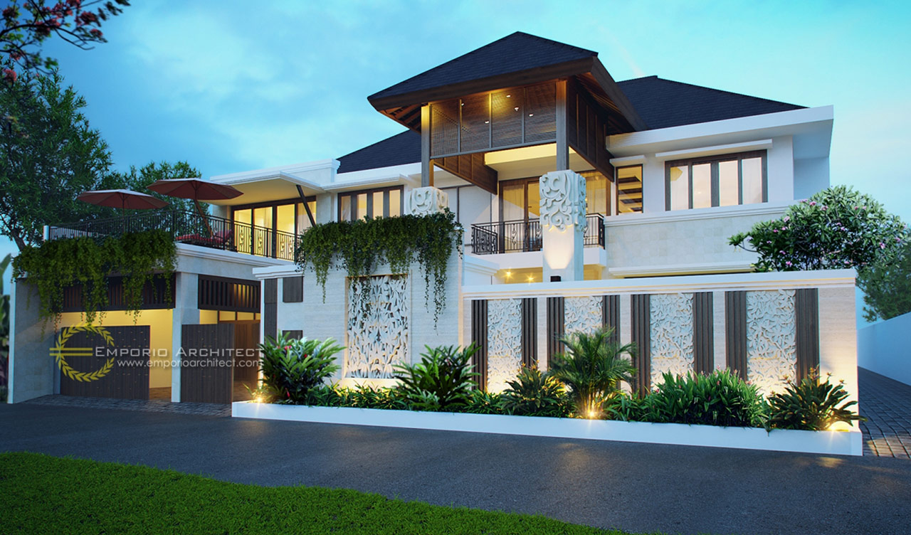 10 Desain Rumah  Style  Villa Bali  Tropis Terbaik Pilihan 