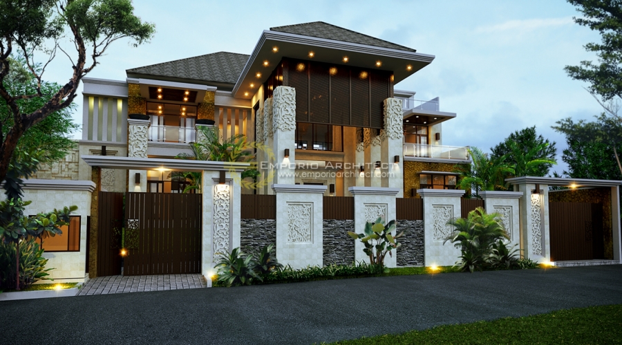 Desain Rumah Bali Lantai 2 / Desain Rumah 2 Lantai Luas Bangunan 374 M² ...