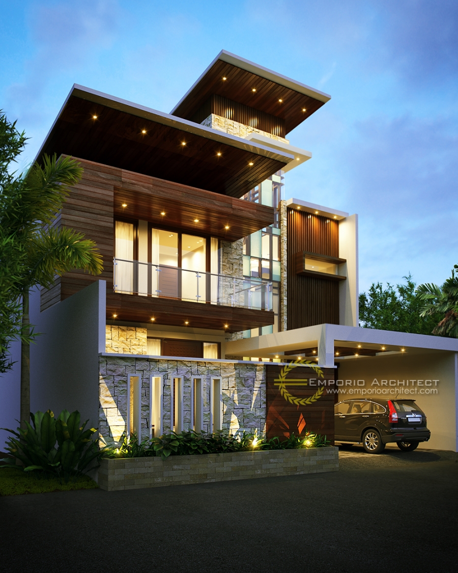 Desain Rumah dengan Atap Datar