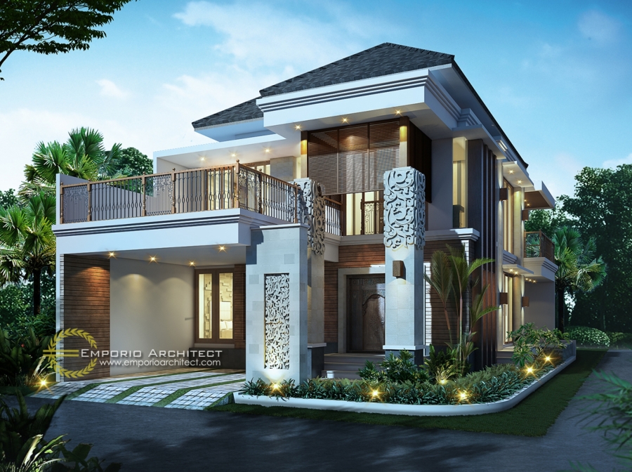Desain Rumah Mewah 1 dan 2 Lantai Style Villa Bali Modern di Jakarta ...