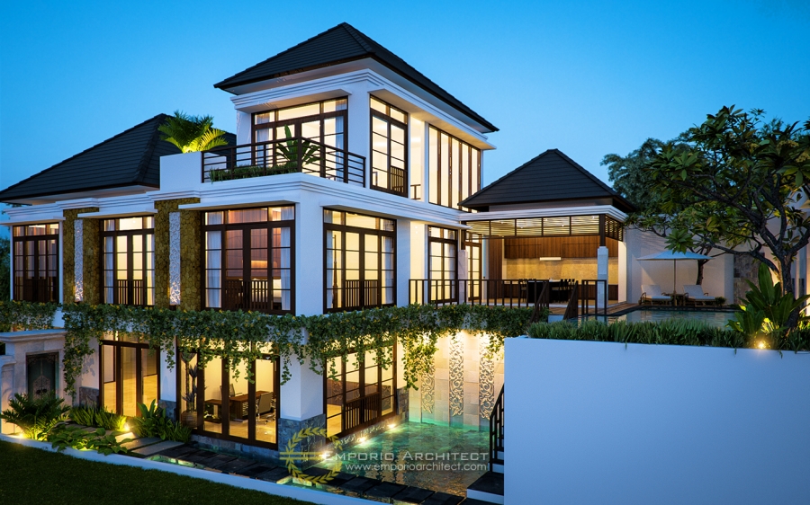 Desain Rumah  Mewah Style Villa  Bali Modern  Di Jakarta