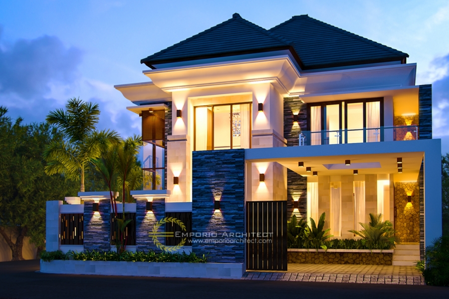 Desain Rumah Style Villa Bali Tropis Yang Mewah Dan Unik Di Jakarta
