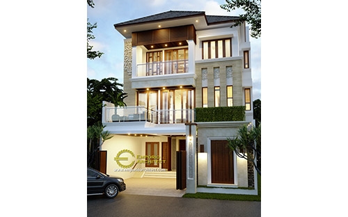 10 Desain Rumah 2 - 3 Lantai Terbaik dengan Lebar Depan 10 Meter
