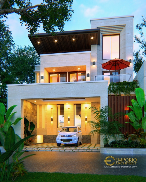 10 Desain Rumah 2 - 3 Lantai Terbaik dengan Lebar Depan 10 Meter 3