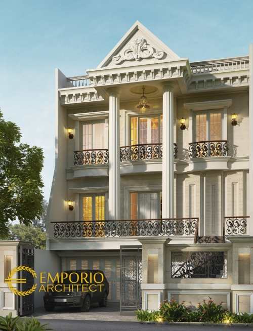 10 Desain Rumah 2 - 3 Lantai Terbaik dengan Lebar Depan 10 Meter 1