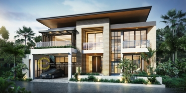 10 Desain Rumah Modern Tropis Terbaik 8