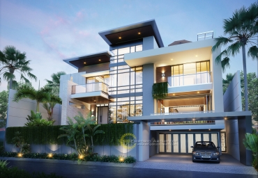 10 Desain Rumah Modern Tropis Terbaik 4