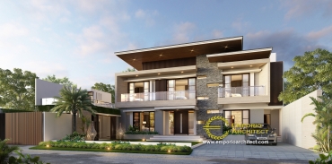 10 Desain Rumah Modern Tropis Terbaik 3