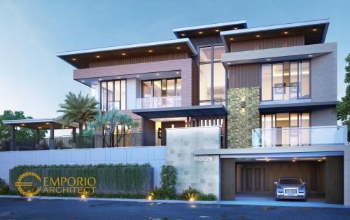 10 Desain Rumah Modern 3 Lantai Terbaik Pilihan Emporio Architect 4