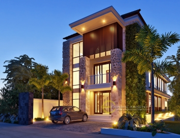 Desain Guest House Style Bali Modern 4