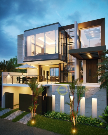 Desain Rumah Pilihan dengan Balkon karya Emporio Architect 3
