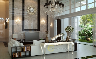 Desain Rumah Mewah 1 Lantai di Jakarta 4 Desain Rumah Mewah 1 Lantai di Jakarta 4