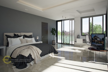 Desain Rumah Mewah dan Unik Style Modern Tropis di Jakarta 5