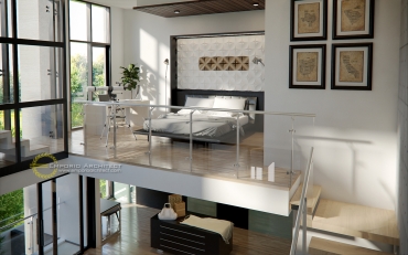 Desain Rumah Mewah dengan Atap Unik di Jakarta 10