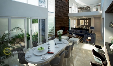 Desain Rumah Mewah dengan Atap Unik di Jakarta 7