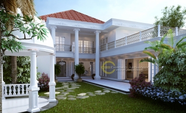 Desain Rumah Mewah dengan Style Klasik Tropis di Jakarta 9 Desain Rumah Mewah dengan Style Klasik Tropis di Jakarta 9