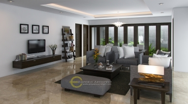 Desain Rumah Mewah Elegan Lantai 1 di Jakarta 8