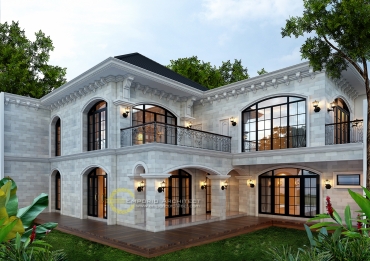 Desain Rumah Mewah Style Klasik dan Mediteran Tropis di Jakarta 5