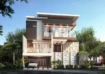 Desain Rumah Mewah Modern Tropis 2 Lantai di Jakarta 2