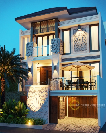 Desain Rumah Mewah Style Villa Bali Modern di Jakarta