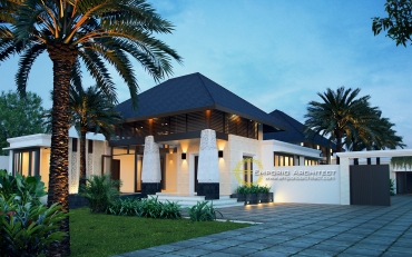 Desain Rumah Mewah Unik Style Villa di Jakarta 8 Desain Rumah Mewah Unik Style Villa di Jakarta 8