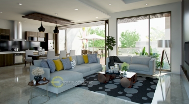 Desain Rumah Villa Bali Tropis Mewah dan Unik di Jakarta 4 Desain Rumah Villa Bali Tropis Mewah dan Unik di Jakarta 4
