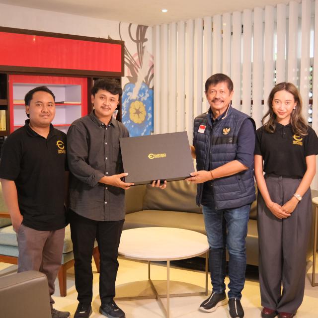 Handover of Architectural Drawings to Client Mr. Coach Indra Sjafri