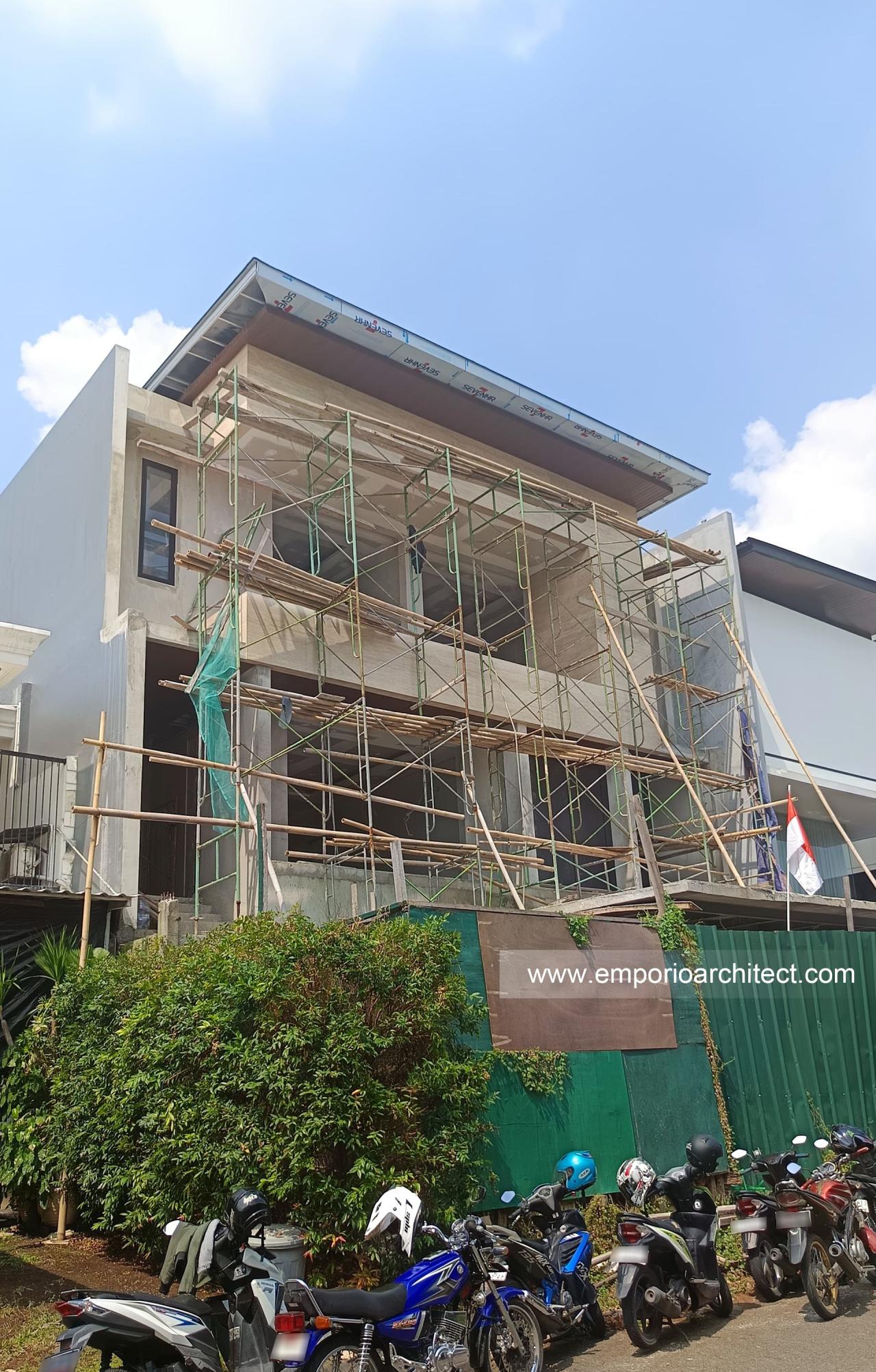 Construction Progress of Mrs. LND in Alam Sutera, Tangerang
