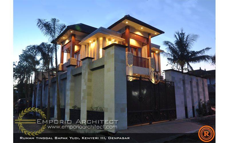 Desain Rumah Villa Bali 2 Lantai Bapak Putu Yudi di ...