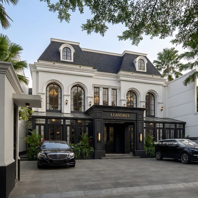 Mr. AWD Mediterranean Commercial Building and Residential 2 Floors Design - Jakarta Timur