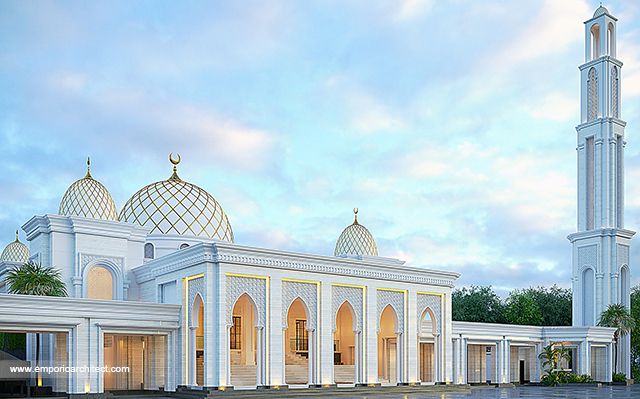 Al Anshar Classic Mosque 2 Floors Design 1823 - Makassar
