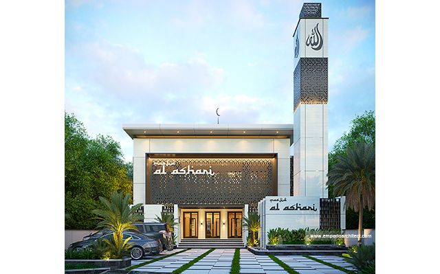 Al Ashari 1861 Modern Mosque 2 Floors Design - Sidoarjo, Jawa Timur
