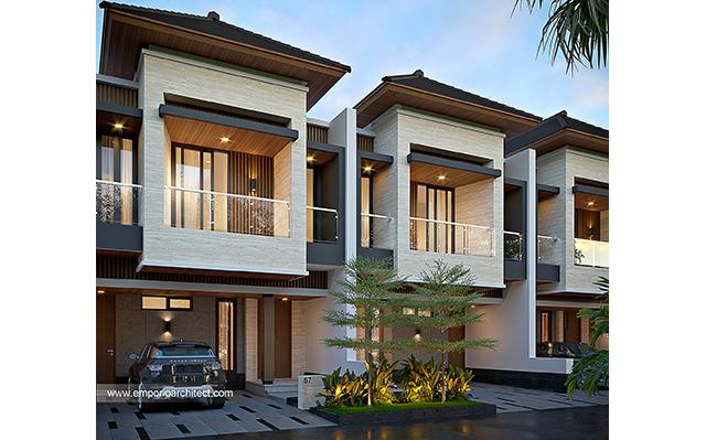 Mr. HNK 1552 Type B Modern Cherry Field by Matahari Land Residence 2 Floors Design - Bandung