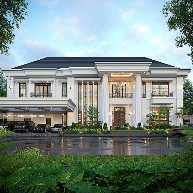 Desain Rumah Klasik 2 Lantai PT. SAL di  Pontianak