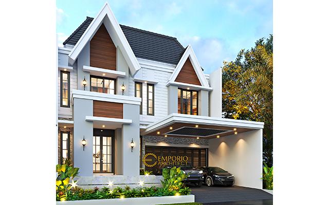 Desain Rumah American Classic 2.5 Lantai Bapak Bowo di  Tegal, Jawa Tengah
