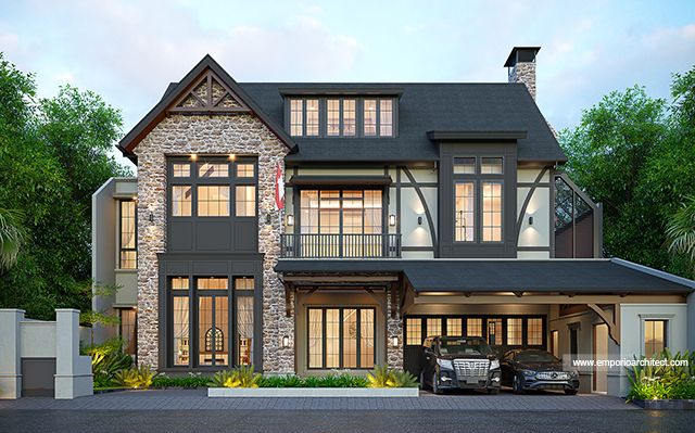 Mrs. SRH 2002 American Style House 3 Floors Design - Jakarta Selatan