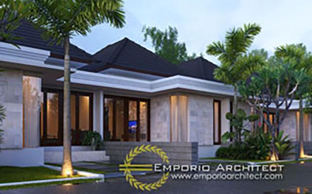 Mr. Putra II Villa Bali House 1 Floor Design - Depok