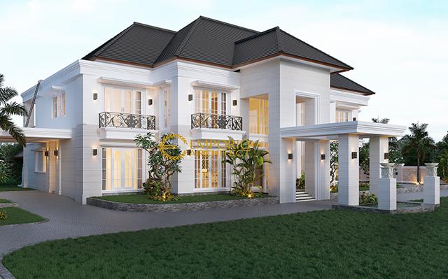 Desain Rumah Classic 2 Lantai Project 849 Mrs. A di  Banjarmasin, Kalimantan Selatan
