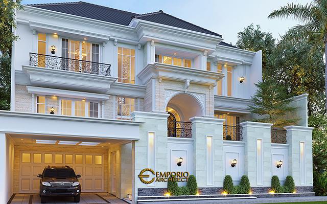 Desain Rumah Classic 2 Lantai Bapak Tomy di  Balikpapan, Kalimantan Timur