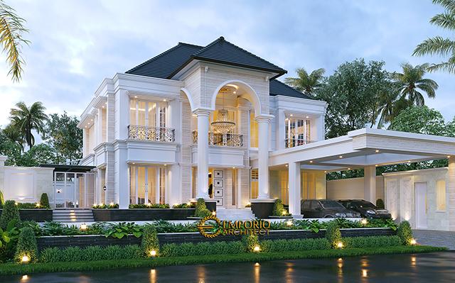 Desain Rumah Classic 2 Lantai Bapak HTN 938 di  Kalimantan Utara