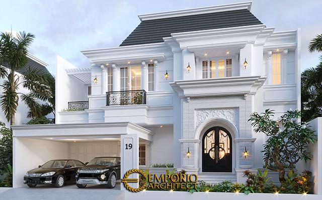Desain Rumah Classic 2 Lantai Bapak A di  Bintaro, Jakarta Selatan