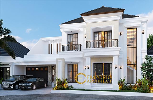 Desain Rumah Classic 2 Lantai Bapak Adit Brata III di  Jakarta