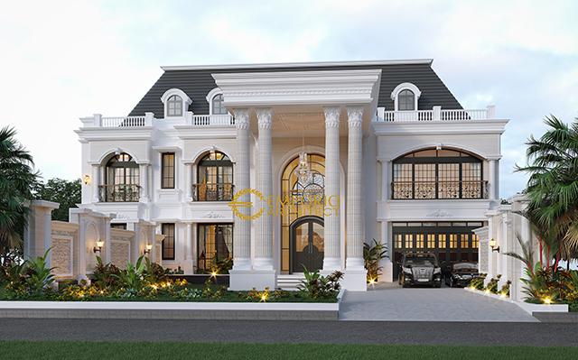 Desain Rumah Classic 2 Lantai Bapak Imam di  Semarang