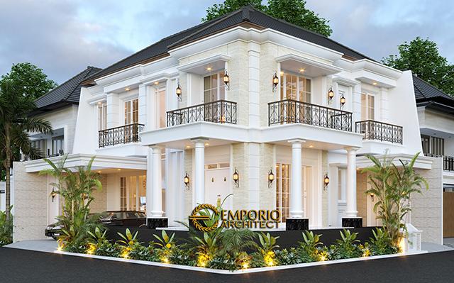Desain Rumah Classic 2 Lantai Bapak Ruddy di  Jakarta Utara