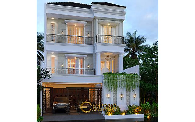 Mrs. Dintan Classic House 3 Floors Design - Jakarta Utara