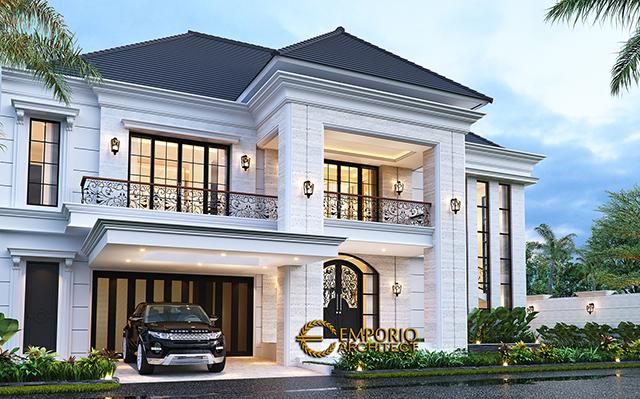 Desain Rumah Classic Modern 2 Lantai Bapak Budi di  Surabaya, Jawa Timur