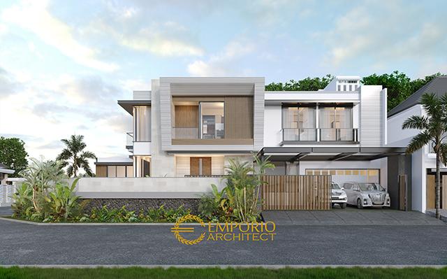 Desain Rumah Hook Modern 2 Lantai Ibu DRY di  Jakarta Utara